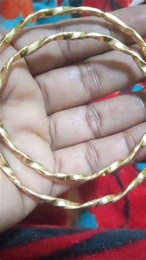 Simple bangle design#bangles #shorts viral #gold #jewellery 🔥।