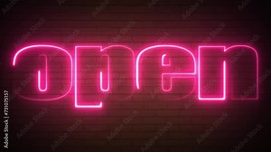 Editable text style effect - Grand Opening text style theme pink neon open text effect