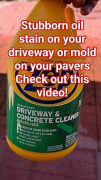 Zep Driveway & Concrete Cleaner 🧽✨#outdoor #cleaningtips #mold #oilstainremoval