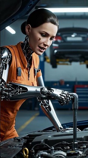 Can a Robot Fix Engines? Watch This Humanoid in Action! #innovation #robotics #robot #techtrends #ai