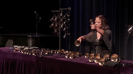 Here's another opportunity to see handbell soloist Emily Li performing Larry's arrangement of Isaac Albeniz's "Asturias" (Leyenda) at this summer's Pinnacle event. This is one of the most challenging pieces in the handbell solo repertoire. Congratulations again to Emily, and also to pianist Lois Leong, on an amazing concert performance! Thanks to Handbell Musicians of America for generously sharing this video with us. 🥰🎶 #Handbells #SoloHandbells #Choraegus | Larry and Carla - Choraegus