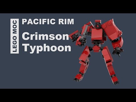 Lego Pacific Rim Crimson Typhoon Mech MOC Instruction