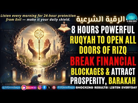 8 Hours Powerful Ruqyah to Open All Doors of Rizq | Break Financial Blockages & Bring Prosperity