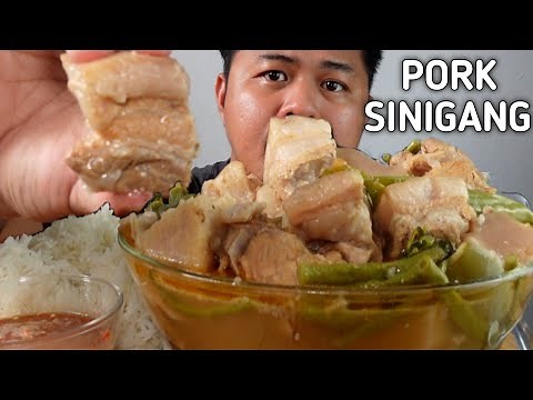 ORIGINAL PORK SINIGANG | INDOOR COOKING | MUKBANG PHILIPPINES