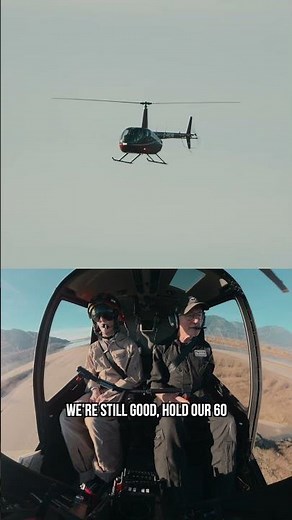 R44 Autorotation Demo - Split Screen