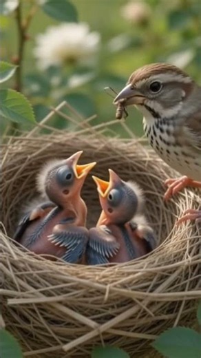​🦜 Cute Baby Birds Getting Fed By Mother Birds! 🌸 | Heartwarming
