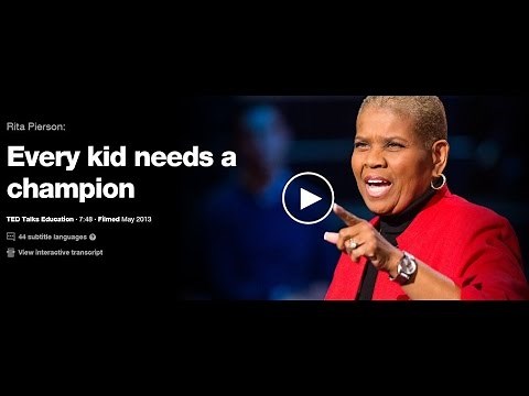 Rita Pierson Ted Talk