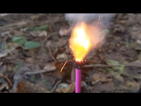 Homemade Firework Sparkler Fuse (KNO3+SUGAR+SAWDUST)