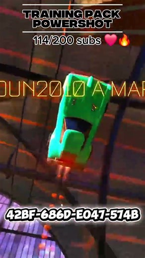 TRAINING PACK POWERSHOT #rocketleague #rlchamp #viral #viralshort #gaming #rl #fypviralシ #sehar