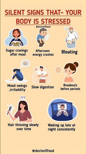Silent Signs That Your Body Is Stressed #healthylifestyle #healthyeating
