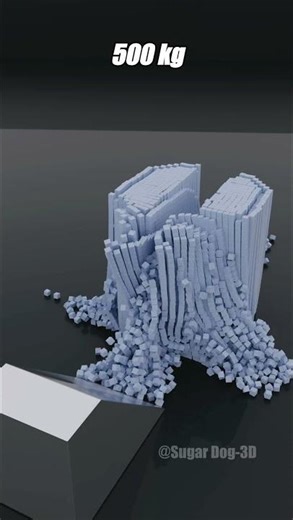 Oddly Satisfying Rigid Body Collision in Blender✴️🟩#3danimation#simulation #asmr #shorts