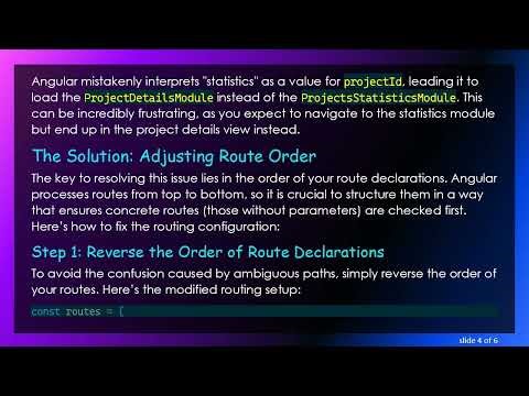 How to Fix the Values Passed to an Angular Routing Parameter