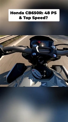 Topspeed Test und 0 auf 100 mit der Honda CB650R mit 48ps? #cb650r #hondacb650r #a2führerschein