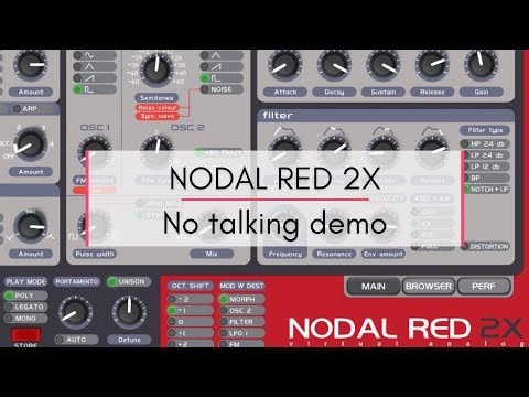 FREE SYNTH: NODAL RED 2X - No talking demo