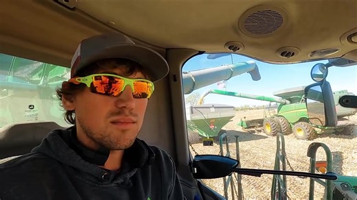 World’s largest grain cart gets stuck