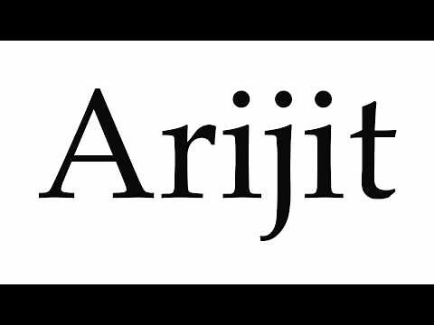 How to Pronounce Arijit