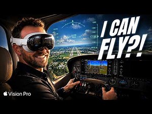 X-Plane 12 on Vision Pro (I can see my real yoke!)