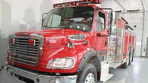 Soon to enter service, the Harrison Fire & Rescue VFD of Harrison, Maine has recently welcomed the arrival of their new HME Ahrens-Fox commercial tanker. Built on a Freightliner M2-112 this truck features a Hale, "Q-Max" 1500 GPM pump, a UPF 2500 gallon water tank, a stainless steel body and much more. Thank you Harrison Volunteer Fire Department for you trust in Lakes Region Fire Apparatus Inc and HME Ahrens-Fox. For more information about HME Ahrens-Fox, products, or dealer locations go to Fir