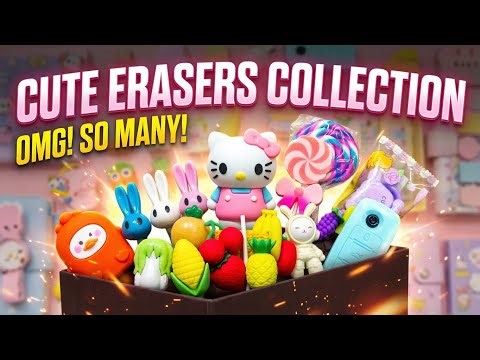 Cute Eraser Stationery Collection For Students | Stationery Items For School | School Supplies |