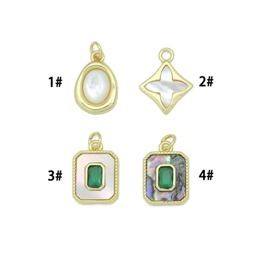Abalone Mother of Pearl Gold Oval Rectangle Charm Pendant, Sku#lk1304 - Etsy