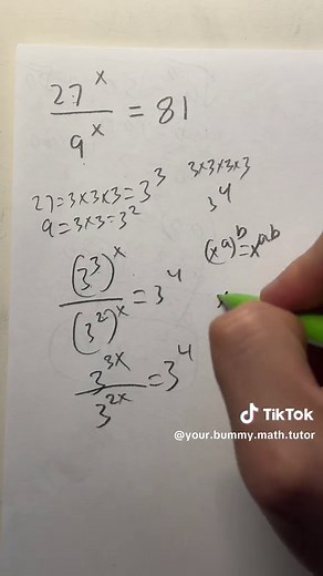 Understanding Exponential Equations with Base 3