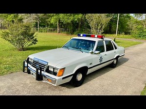 1984 Ford LTD SSP Police Interceptor W/ Whelen Edge 9000 Lightbar/Unitrol 480K Siren Controller