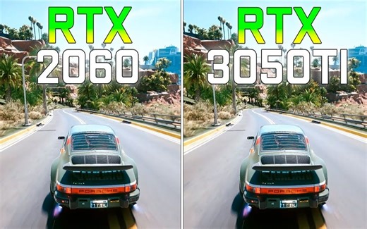 RTX 3050Ti 4G（80W）vs RTX 2060 6G（80W） 笔记本显卡对比（1080P分辨率测试） 1080P视频