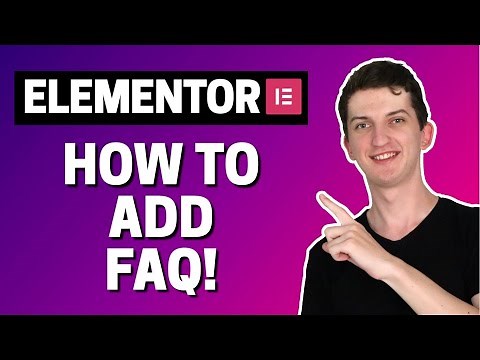 How To Add FAQ In Elementor