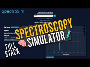 Full Stack Bioinformatics Web App! | SpectroSim – Chemical Spectroscopy Simulator (React + FastAPI)