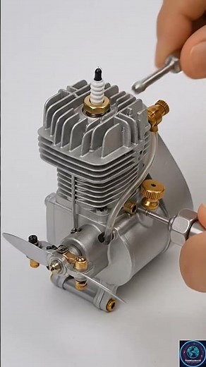 World's Fastest Miniature Silver Engine? | High-RPM Start-up & High-Pitch Roar | DIY Model Engine
