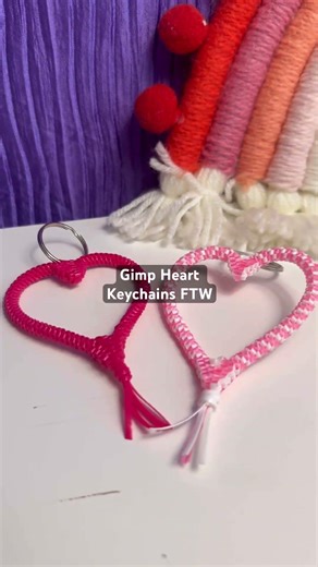 Gimp heart Keychains
