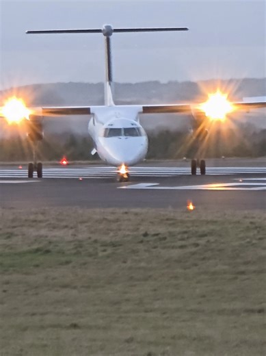Universal Air Q400 Departure from Bristol to Newquay