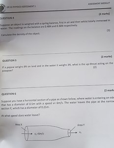 Question 4Suppose an object is weighed with a spring balance, ... | Filo