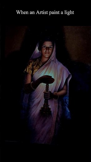 when an Artist paint a light🎨 #painting #shorts #realistic