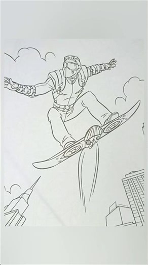 Harry Osborn on his glider! 🕷️🔥 Epic Spider-Man 3 coloring!