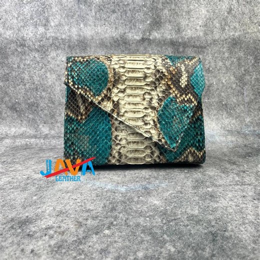 Pochette en peau de serpent en python pour femme, sac à main en cuir exotique fait main, enveloppe de luxe - Etsy France