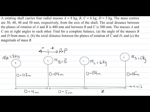 Balancing of rotating masses, Problem 2