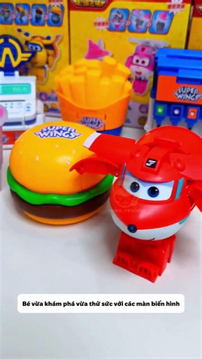 review đồ chơi mô hình super wings biến hình