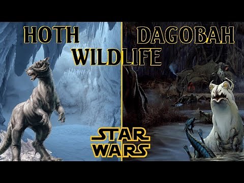 Hoth and Dagobah wildlife