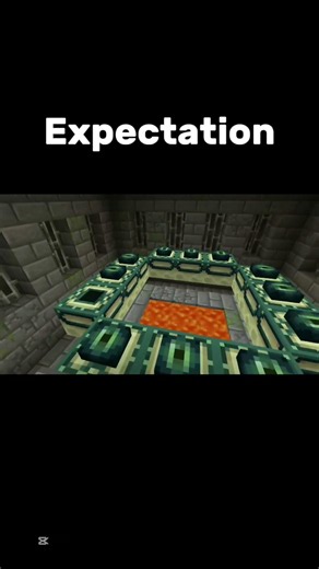 Expectation vs reality of finding a stronghold in Minecraft #trending #shorts #minecraft