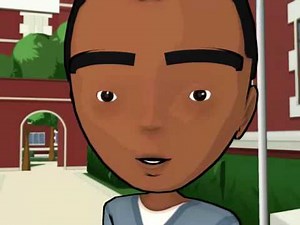 Saying hi to friends