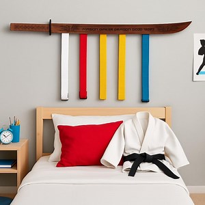 Martial Arts Belt Rack Wood, Karate Belt Display for Kids, Taekwondo Belt Holder Wall Mount, Belt Organizer Personalized Gift - Etsy