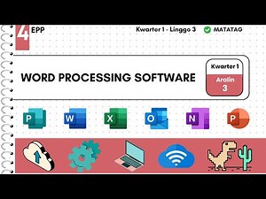 EPP 4 Kwarter 1 Linggo 3: Word Processing Software User Interface Page size, Orientation, etc.