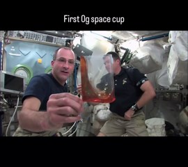 Don Pettit on Instagram: "Invention in space; during STS-126 to Space Station in 2008; I made a cup from stuff found on ISS that works in 0g using surface tension forces so we as crew can drink and toast in a way consistent with life on Earth. When in a frontier, small pleasantries from home can take on new meanings."
