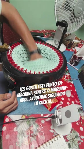 tejido en máquina sentro o máquina addi express King size. llamado punto galaxia de pablito0o.