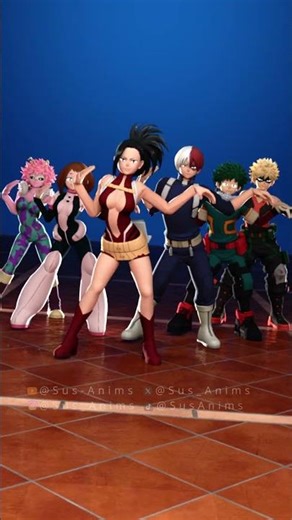 Momo Joins the Katseye Dance :) Who's next? #susanims #mha #bnha #animation