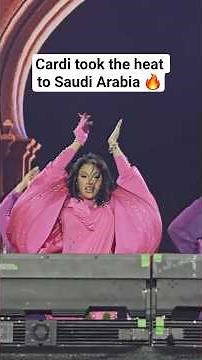 Cardi took the heat to Saudi Arabia 🔥