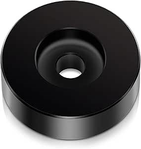 45 Record Adapter for Turntable RPM Record Player for 7 Inch Vinyl Players Turntables Solid Aluminum Dome(Black)