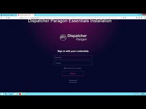 Dispatcher Paragon Installation
