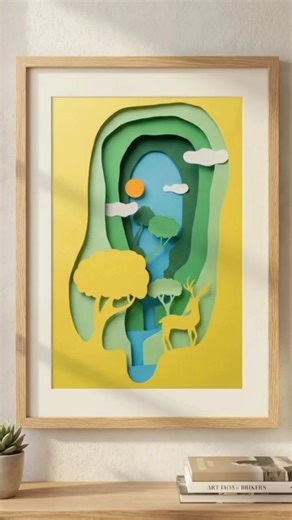 3d Papercut art. #art #artist #craft #papercraft #papercutting